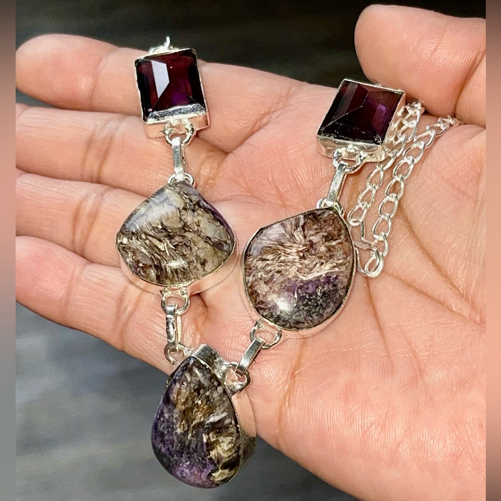 Deep Purple Charoite Necklace